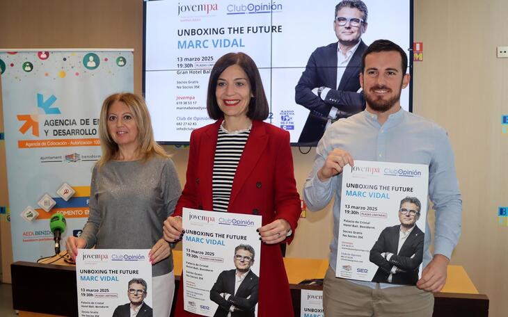 Jovempa y el Club de Opinión traen a Benidorm una conferencia del analista Marc Vidal 
